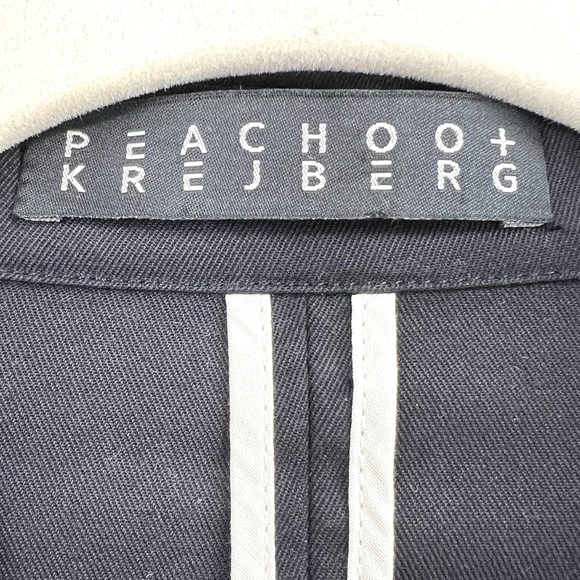 Peachoo Krejberg Exaggerated Cuff Raw Hem Blazer Wednesday Addams Style SZ 42 EU - Picture 6 of 8